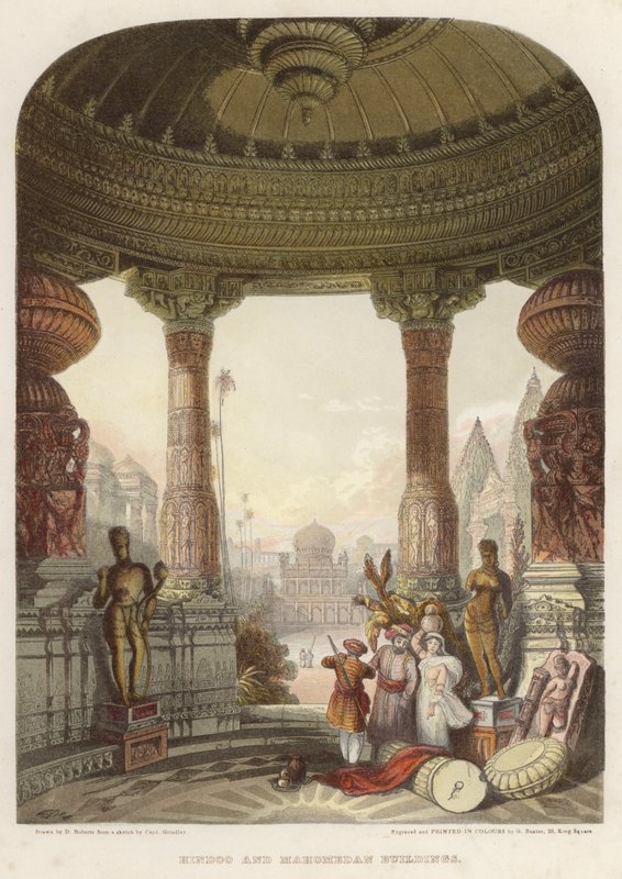 Hindoo og Mahomedan bygninger af David after Roberts