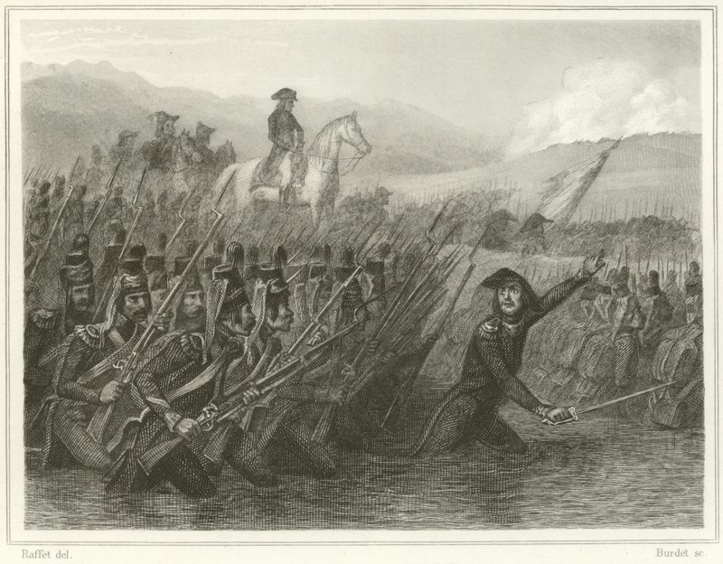 Passage af Tagliamento af Denis Auguste Marie Raffet