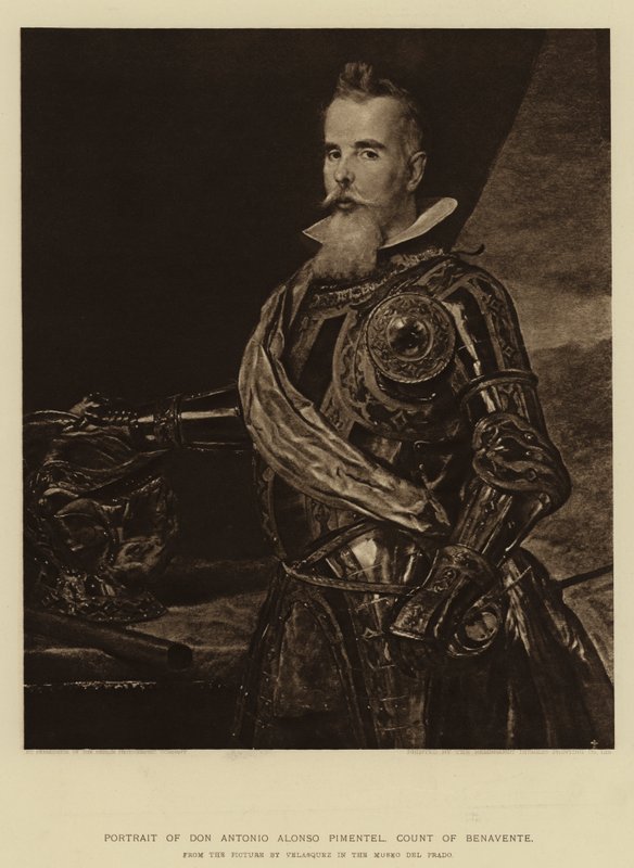 Portræt af Don Antonio Alonso Pimentel, greve af Benavente af Diego Velázquez