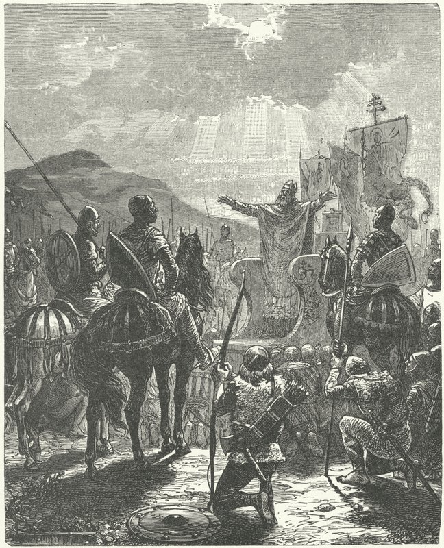 Pave Innocentius III prædiker det albigensiske korstog af Diogene Ulysse Napoleon Maillart