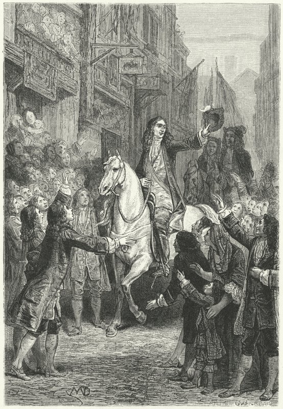 William III på vej ind i London af Diogene Ulysse Napoleon Maillart