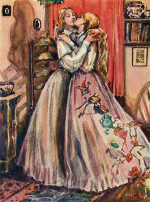 Illustration til Goblin Market af Christina Rossetti af Dion Clayton Calthrop