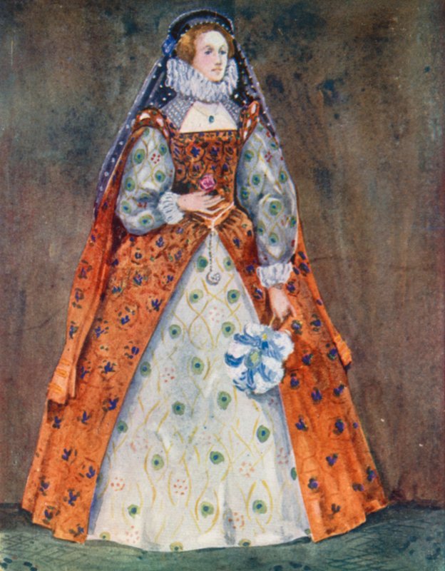 En kvinde fra Elizabeths tid 1558-1603 af Dion Clayton Calthrop
