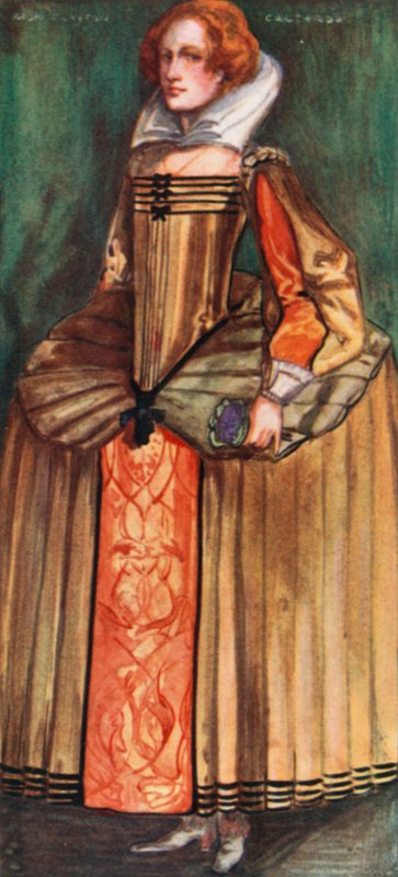 En kvinde fra Elizabeths tid 1558-1603 af Dion Clayton Calthrop