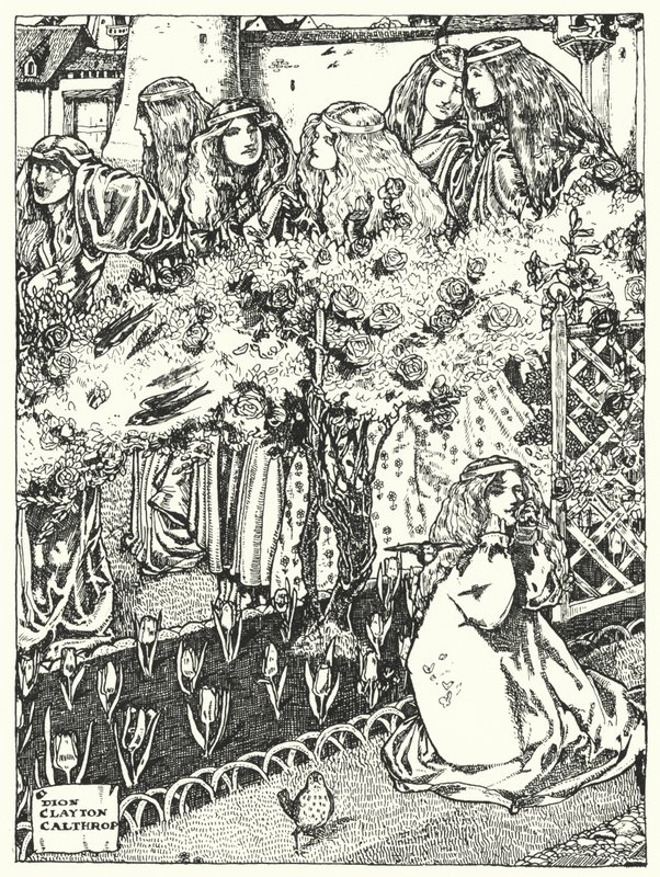 De syv prinsesser (gravering) af Dion Clayton Calthrop