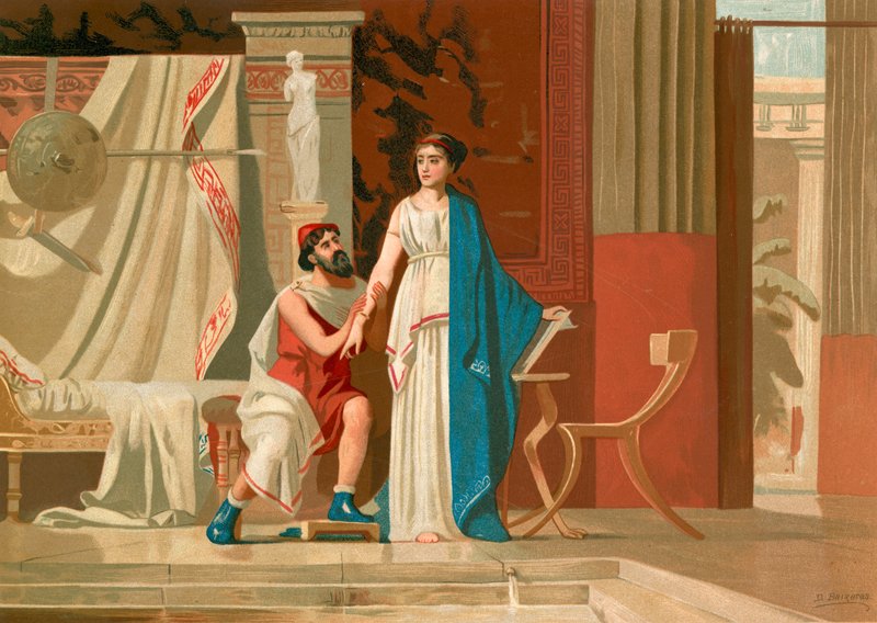 Aspasia og Perikles af Dionisio Baixeras Verdaguer