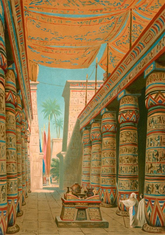 Interiør af et palads for en egyptisk hersker af Dionisio Baixeras Verdaguer