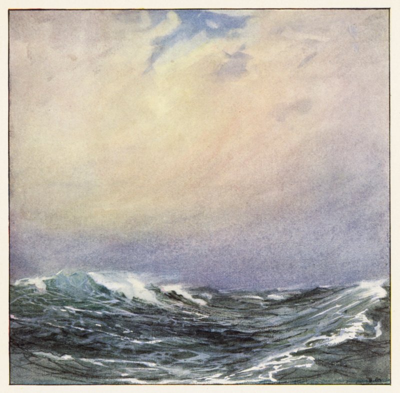 Rudyard Kipling: The Sea and the Hills (farvelitografi) af Donald (after) Maxwell