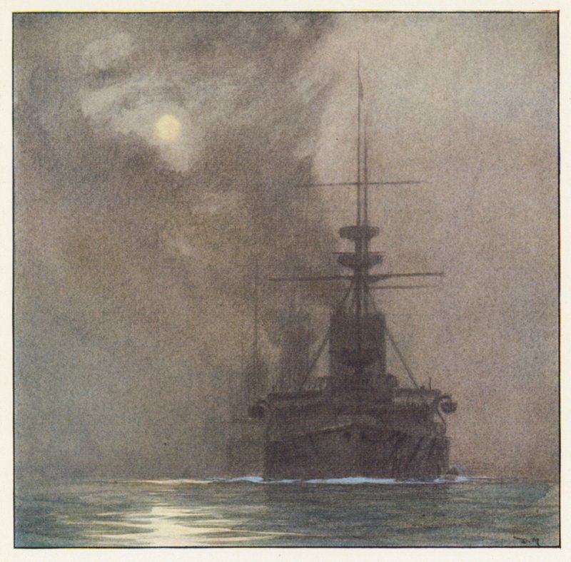 Rudyard Kipling: The Wet Litany (farvelitografi) af Donald (after) Maxwell