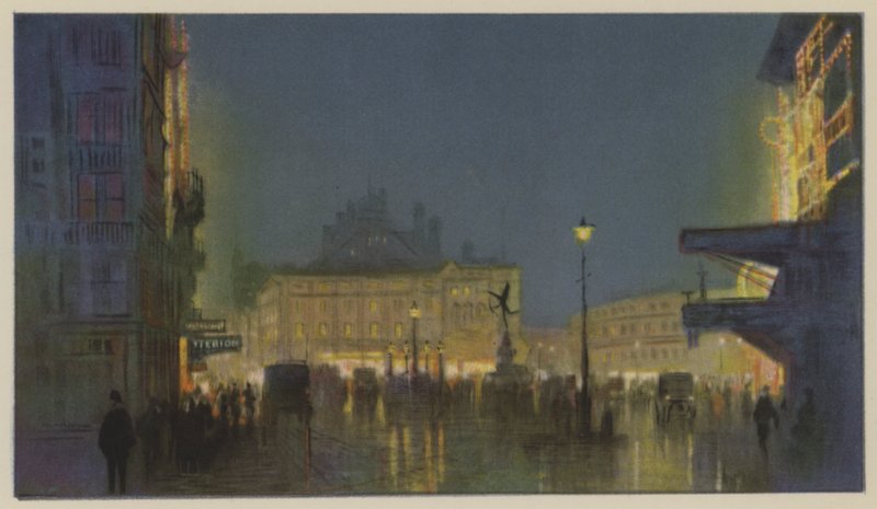 Piccadilly Circus af Donald Maxwell