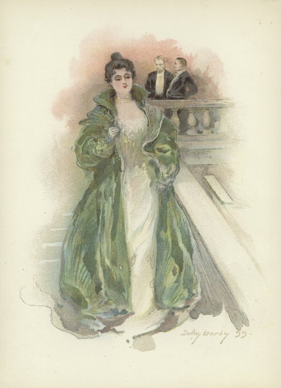Selskabsdame på Savoy Hotel, London af Dudley Hardy