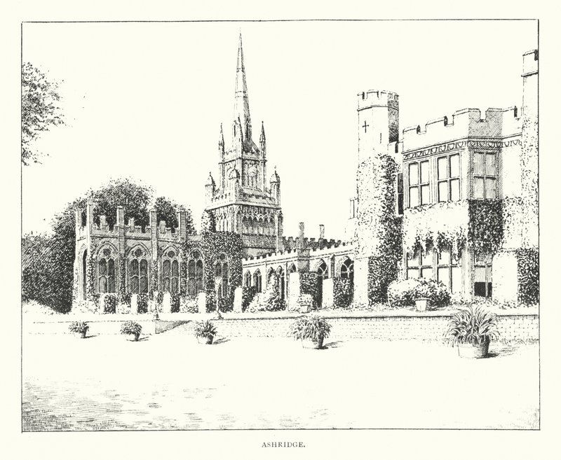 Ashridge (litografi) af Duncan Moul