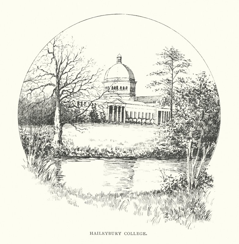 Haileybury College (litografi) af Duncan Moul