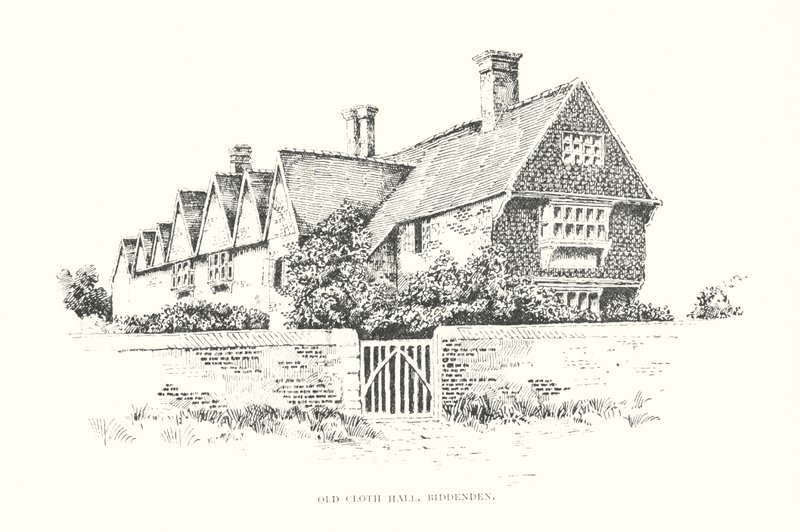 Old Cloth Hall, Biddenden (litografi) af Duncan Moul