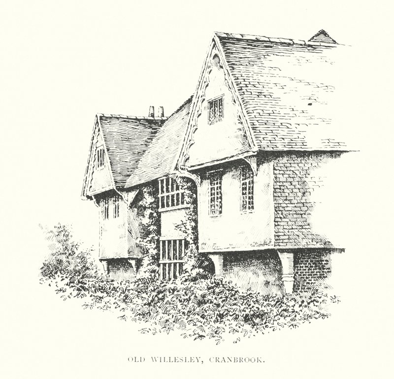 Old Willesley, Cranbrook (litografi) af Duncan Moul