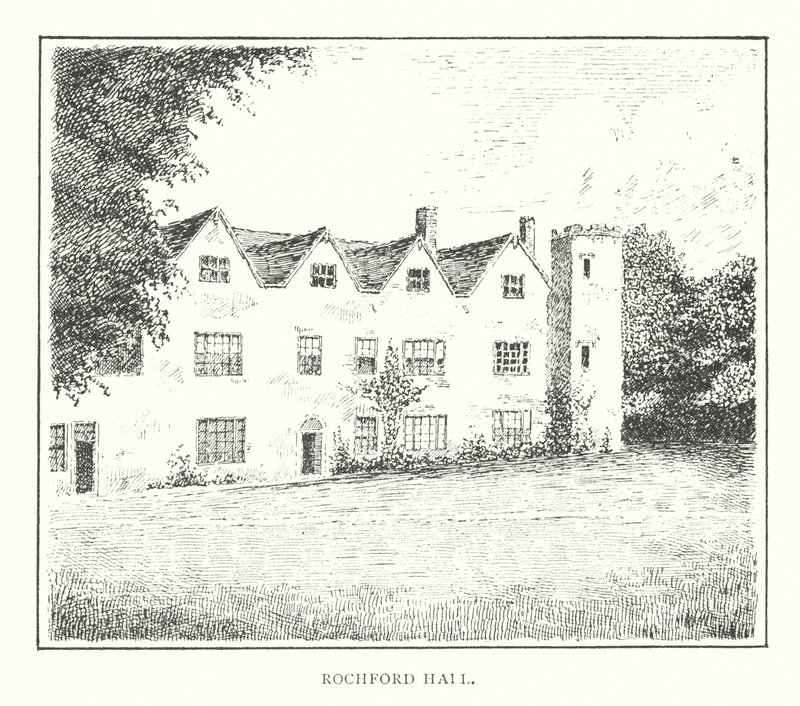 Rochford Hall (litografi) af Duncan Moul