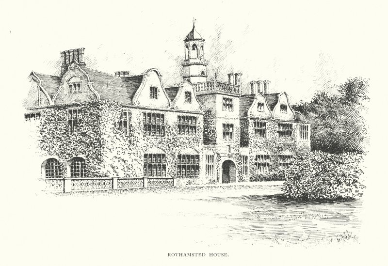 Rothamsted House (litografi) af Duncan Moul