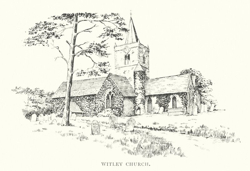 Witley Kirke (litografi) af Duncan Moul