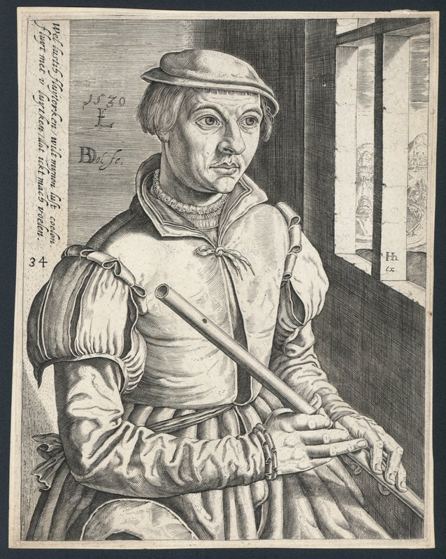 fløjtenist af Dutch School