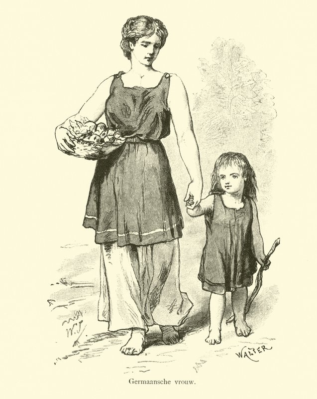Germanic woman  af Dutch School