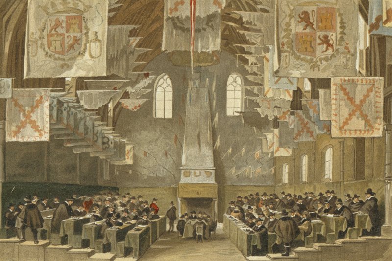 Great Hall of the Binnenhof, The Hague, Netherlands  af Dutch School