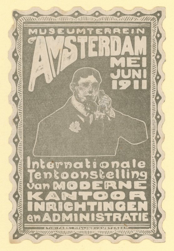 International udstilling af moderne kontorudstyr, Museumsområde, Amsterdam, 1911 af Dutch School