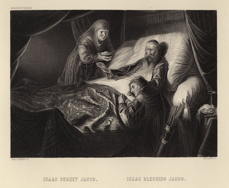 Isak velsigner Jakob af Dutch School