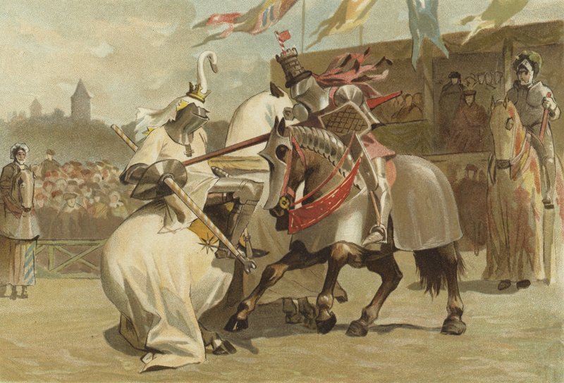 Jousting, 15th Century  af Dutch School
