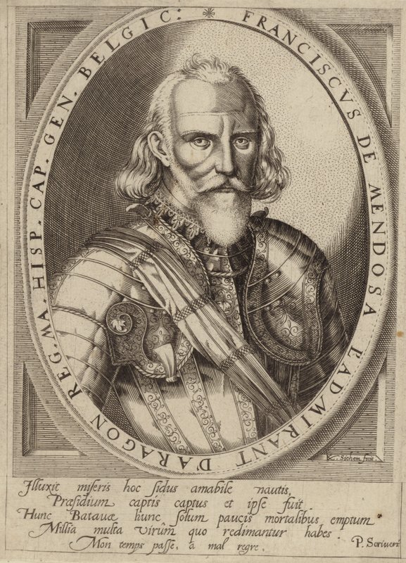 Portræt af Francesco de Mendoza af Dutch School