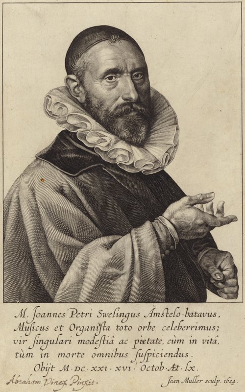 Portræt af Jan Pieterszoon Sweelinck af Dutch School