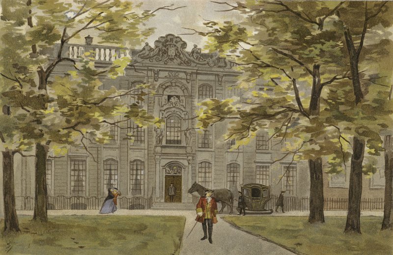 Substantial Dutch residence, mid 18th Century  af Dutch School