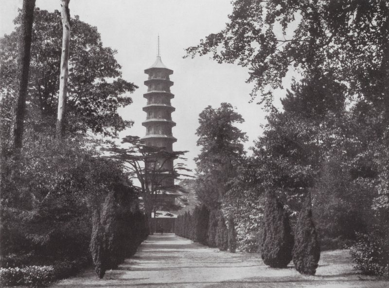 Kew Gardens, ca. 1900 (s/h-foto) af E. J. Wallis