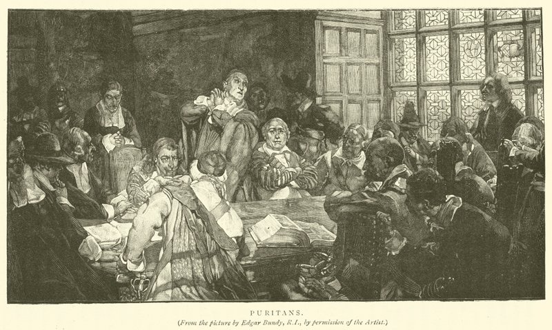 puritanere (gravering) af Edgar Bundy