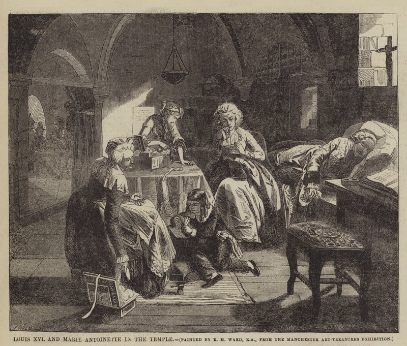 Louis XVI og Marie Antoinette i templet af Edgar Melville Ward