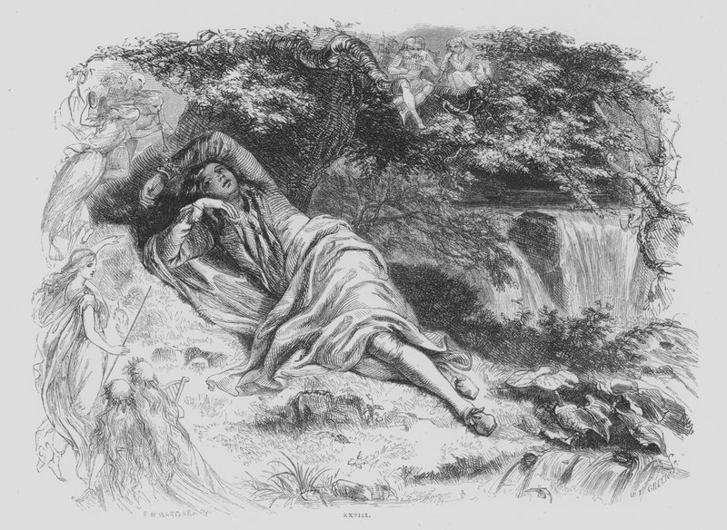 John Milton, Den eftertænksomme af Edgar Melville after Ward
