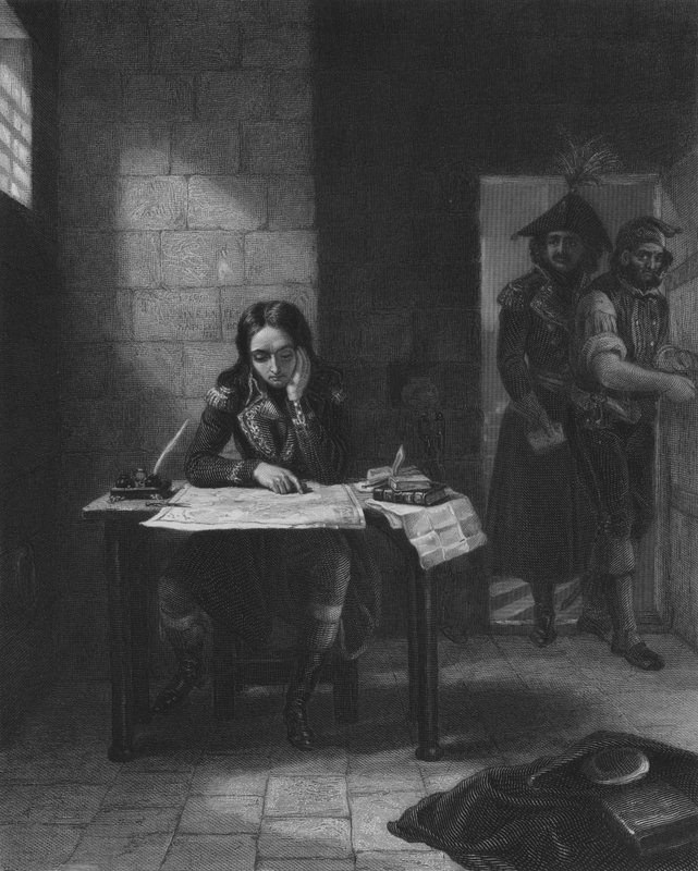 Napoleon i fængslet i Nice, 1794 af Edgar Melville after Ward