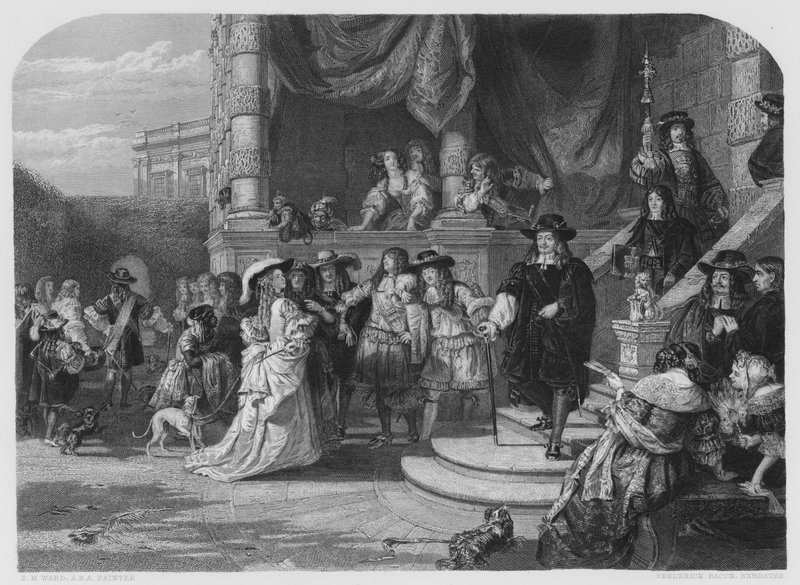The Fall of Clarendon, fra billedet i samlingen af den ærede Lord Northwick, et duplikatvæsen i Vernon Gallery af Edgar Melville after Ward
