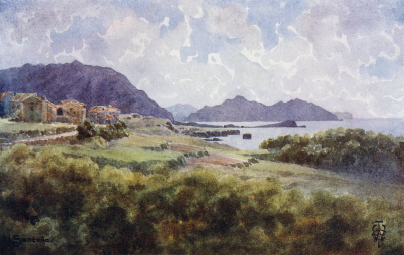 Nordspanien: Santana (sort litho) af Edgar T. A. Wigram