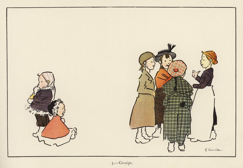 Sladder (farve litho) af Edith Farmiloe
