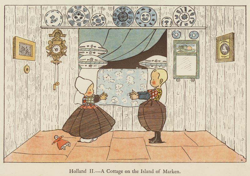 Holland, et sommerhus på øen Marken af Edith Farmiloe