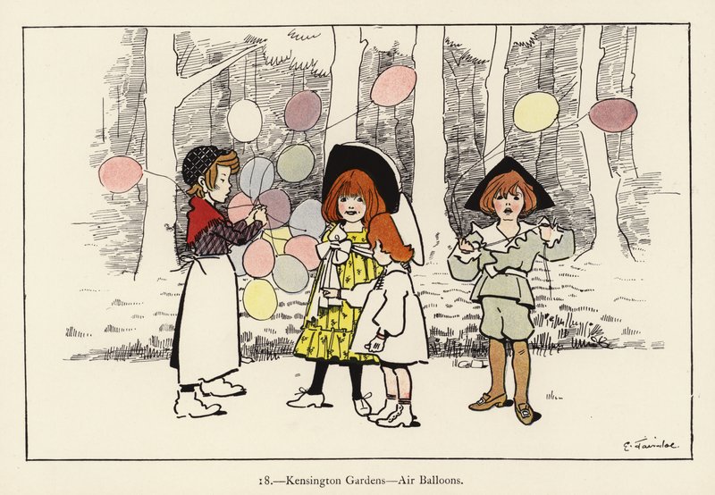 Kensington Gardens, Air Balloonsdani af Edith Farmiloe