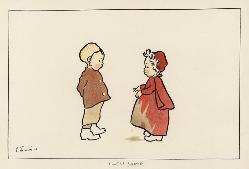 Oh! Susannah (farve litografi) af Edith Farmiloe