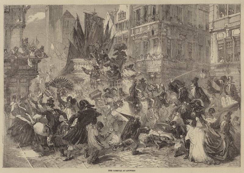 Karnevallet i Antwerpen af Edmond Morin
