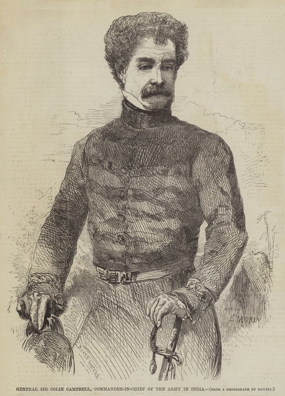 General Sir Colin Campbell, øverstkommanderende for hæren i Indien af Edmond Morin
