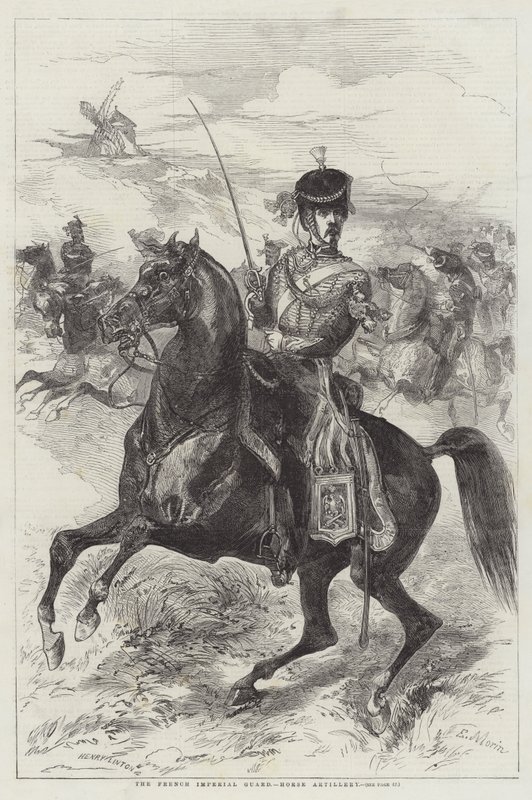 Den franske kejserlige garde, Hesteartilleri af Edmond Morin