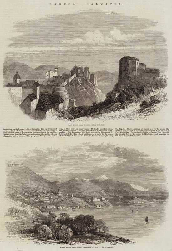 Ragusa, Dalmatien af Edmund Morison Wimperis
