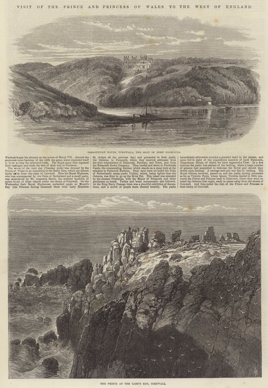 Besøg af prinsen og prinsessen af Wales i det vestlige England af Edmund Morison Wimperis