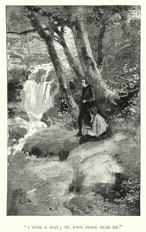 Illustration til Jane Eyre af Charlotte Bronte (gravering) af Edmund Henry Garrett