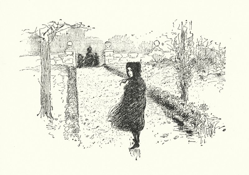 Illustration til Jane Eyre af Charlotte Bronte (litho) af Edmund Henry Garrett