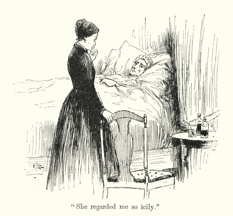 Illustration til Jane Eyre af Charlotte Bronte (litho) af Edmund Henry Garrett